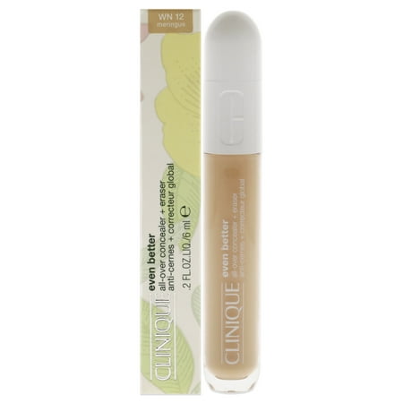 CLINIQUE EVEN BETTER CONCEALER 0.20 OZ WN12 MERINGUE CLINIQUE/EVEN BETTER ALL-OVER CONCEALER + ERASER WN12 MERINGUE 0.2 OZ