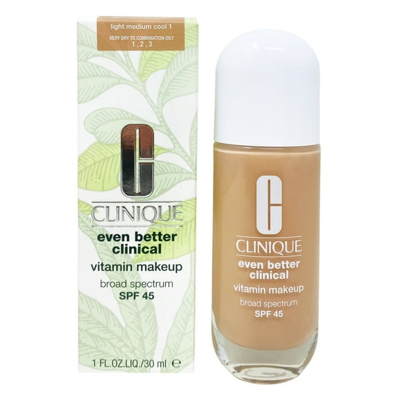 Clinique Even Better Clinical Vitamin Makeup Broad Spectrum SPF 45 Foundation - Light Medium Cool 1 (1 fl oz / 30 mL)