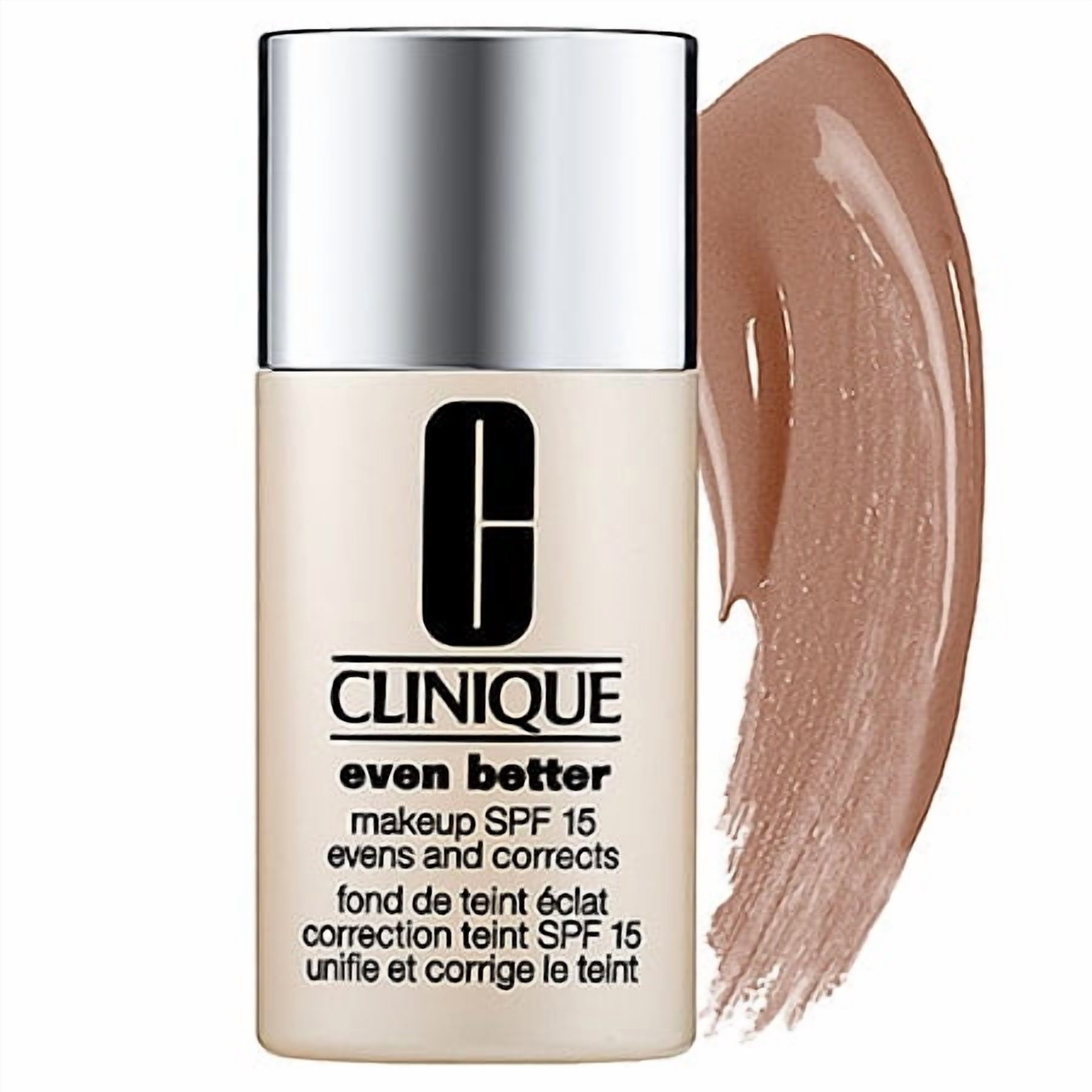 CLINIQUE EVEN BETTER FOUNDATION 1.0 OZ WN 124 SIENNA (D) CLINIQUE/EVEN BETTER MAKEUP WN 124 SIENNA (D) 1.0 OZ (30 ML) EVENS AND CORRECTS. SPF 15 WARM NEUTRAL UNDERTONE