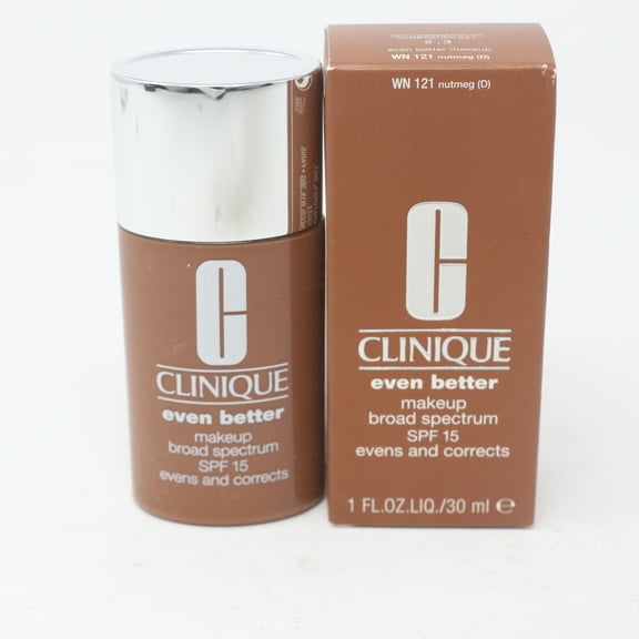 Clinique Even Better Makeup Spf 15 Even And Corrects 1oz 121 Nutmeg New With Box