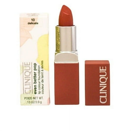 Clinique Even Better Pop Lip Colour Foundation Long-Lasting Cream Lipstick, 10 Delicate