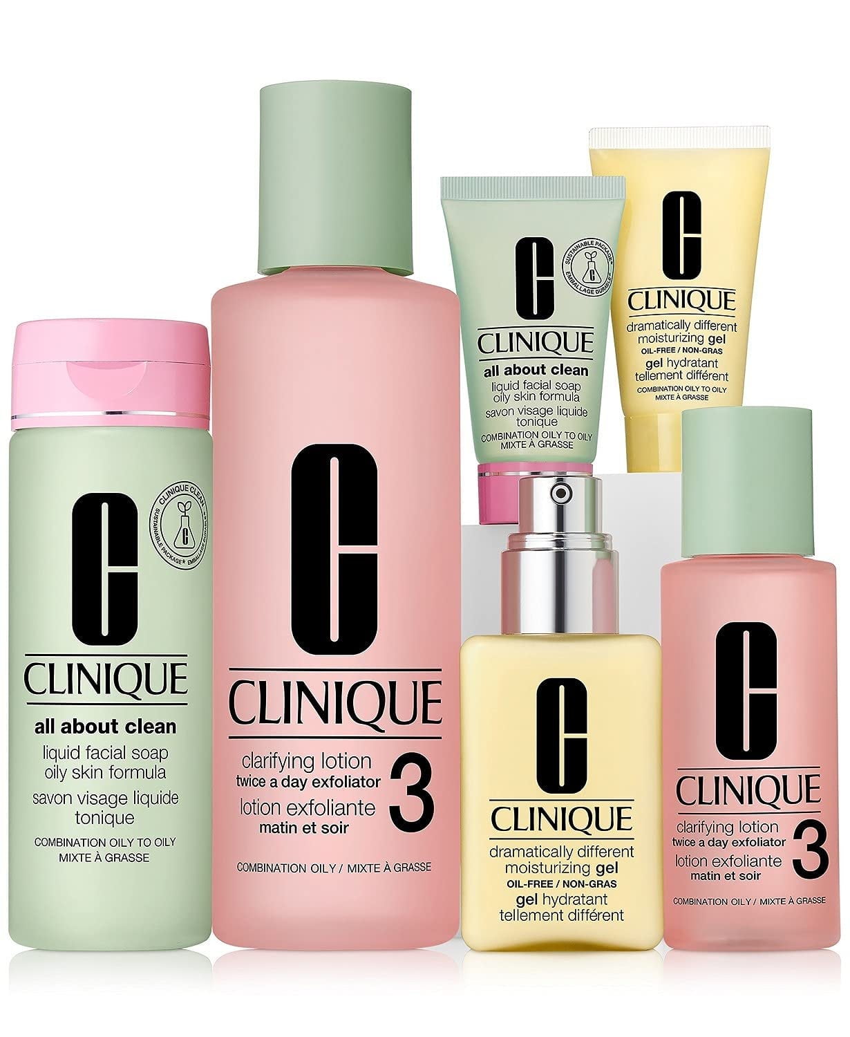Clinique Great Skin Everywhere 3-Step Skin Care Set for Oily Skin