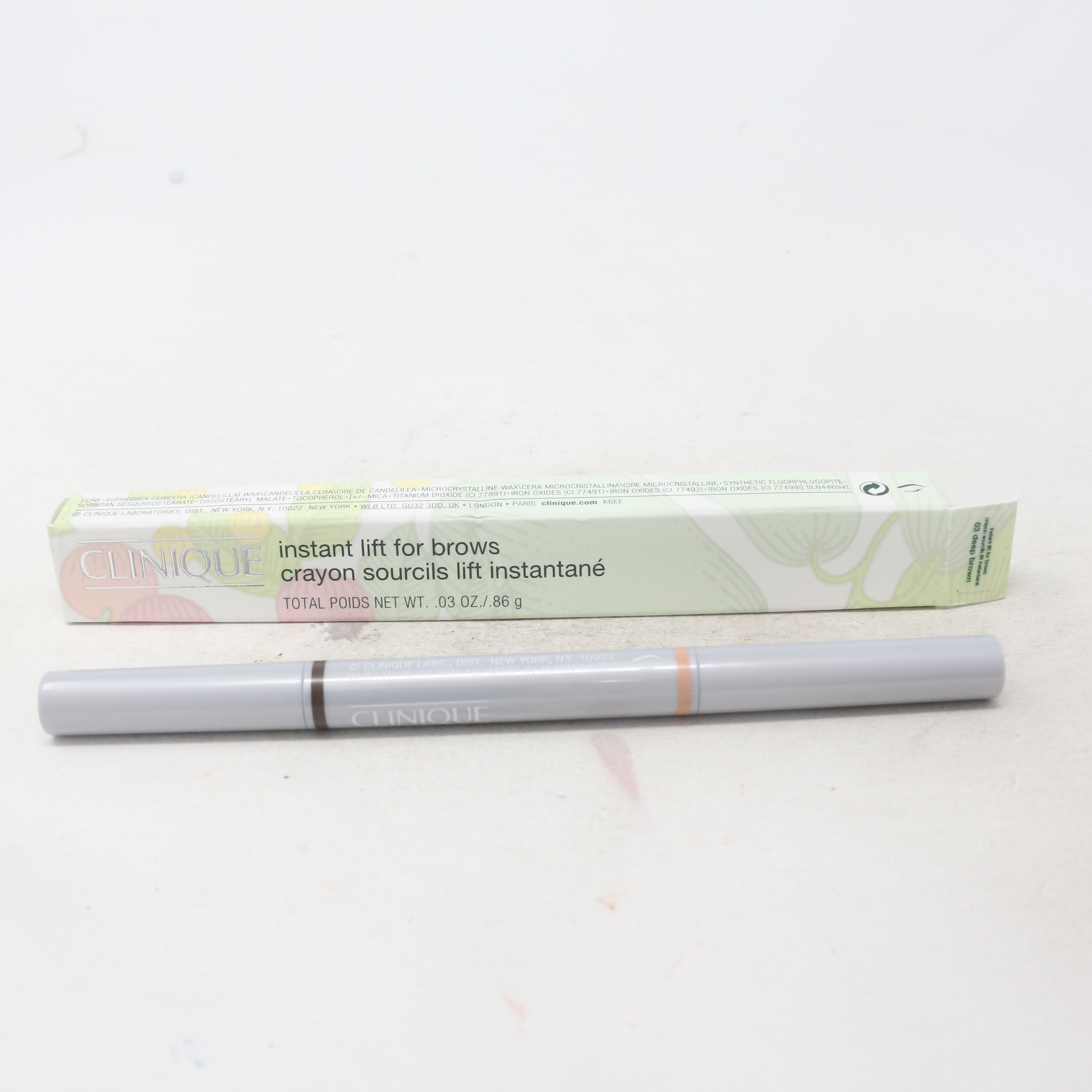 CLINIQUE/INSTANT LIFT FOR BROWS 2-IN-1 AUTOMATIC BROW PENCIL DEEP BROWN .03 OZ