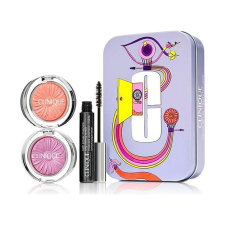 Clinique Jet Set Travel Ready Eyes & Cheeks 3 Pcs Travel Set /