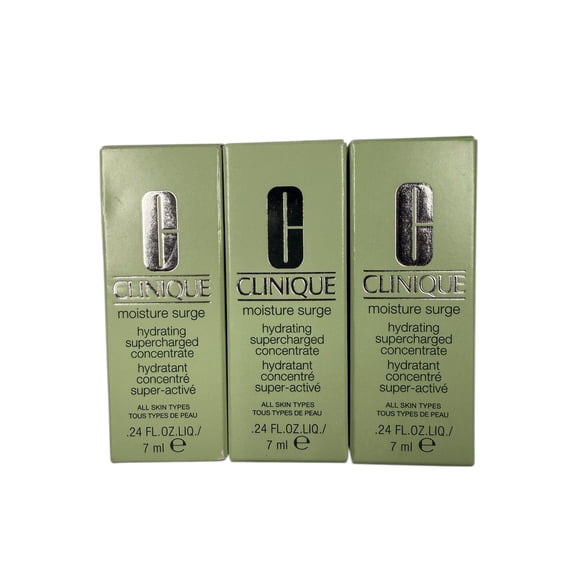 Clinique Moisture Surge Hydrating Supercharged Concentrate 0.24 fl. oz / 7 ml, Total 3 Pack