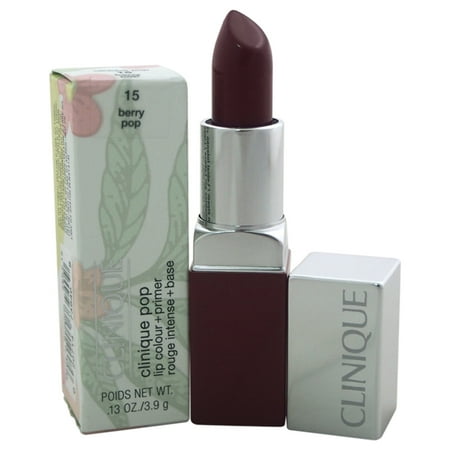 Clinique Pop Lip Colour + Primer - # 15 Berry Pop - Pack of 2, 0.13 oz Lipstick
