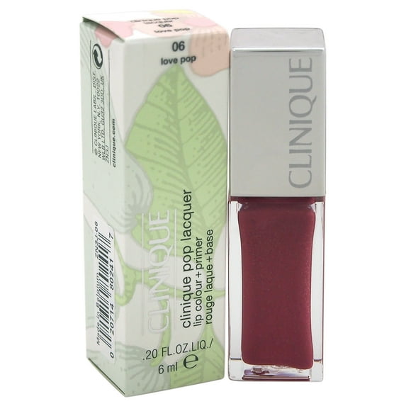 Clinique Pop Lacquer Lip Colour + Primer # 06 Love Pop by Clinique for Women - 0.20 oz Lip Gloss