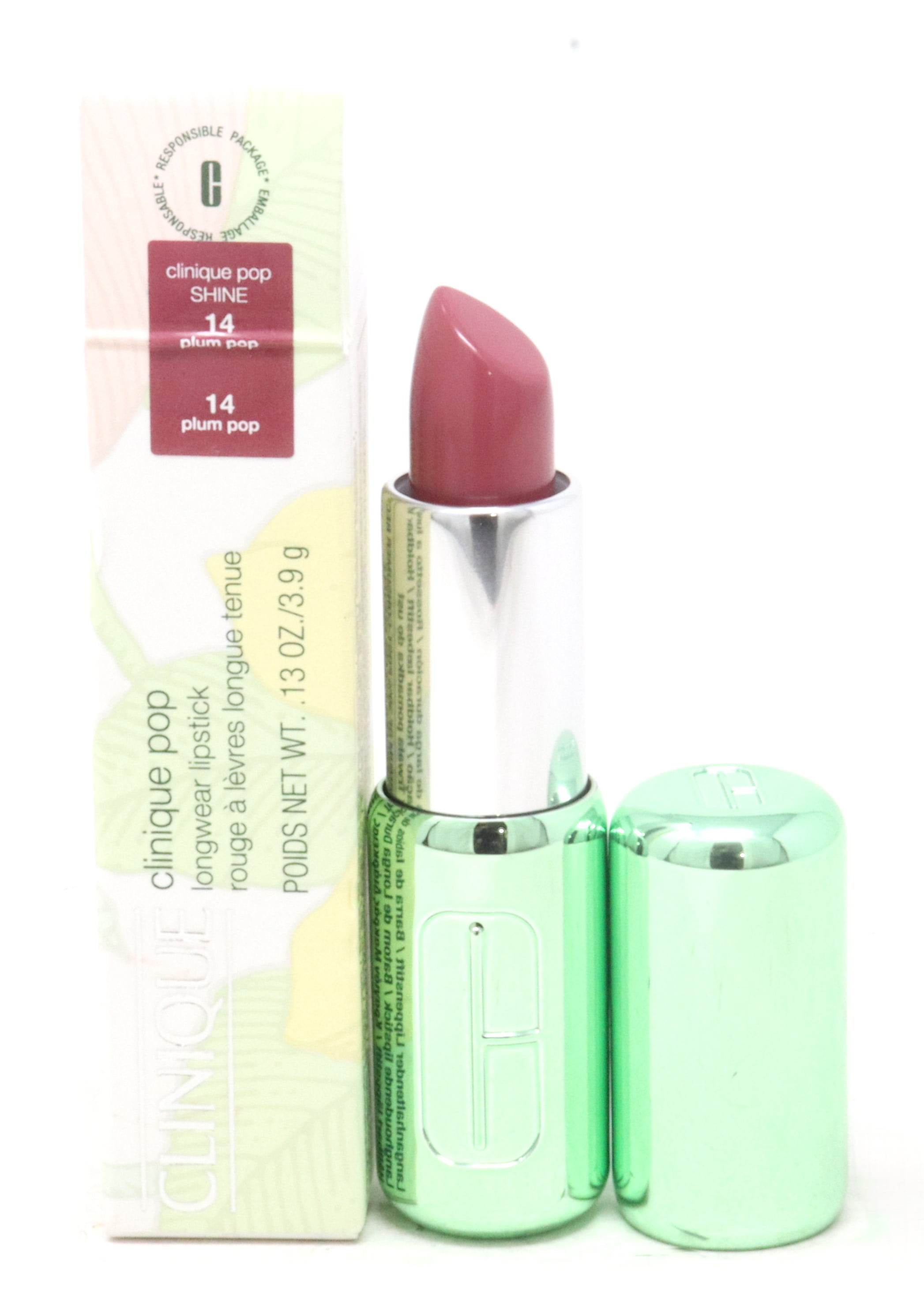 Clinique Clinique Pop Longwear Lipstick 0.13oz 14 Plum Pop(Shine) New With Box
