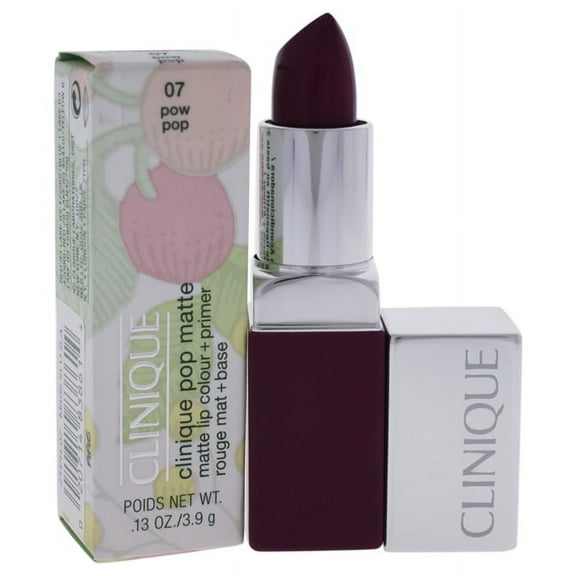 Clinique Pop Matte Lip Colour + Primer, [07] Pow Pop 0.13 oz