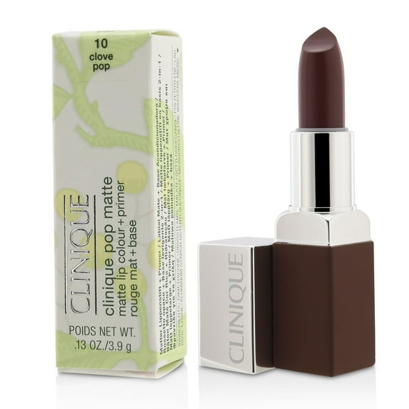 Clinique Pop Matte Lip Colour + Primer, 10 Clove Pop, 0.13 oz