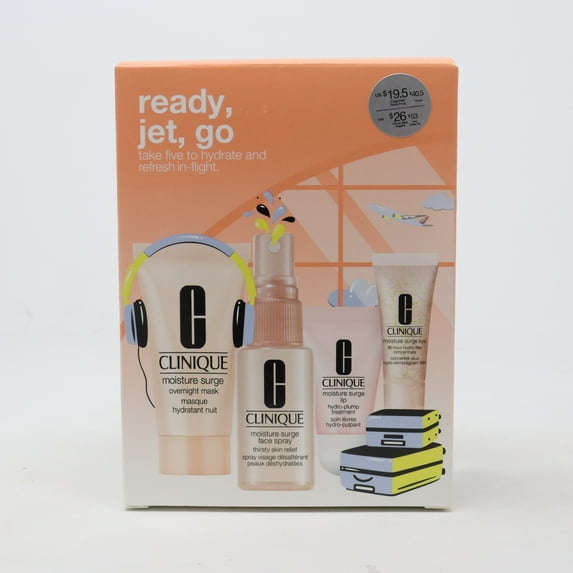 Clinique Ready, Jet, Go 4 Pcs Set / New With Box