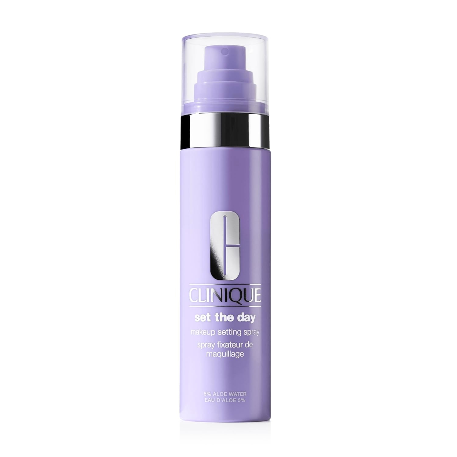 Clinique Set The Day Makeup Setting Spray With Aloe Water + Antioxidants | Sets Makeup All Day | Soothing + Hydrating | Alcohol-Free + Safe For Sensitive Skin, 3.3 Fl Oz - Full Size