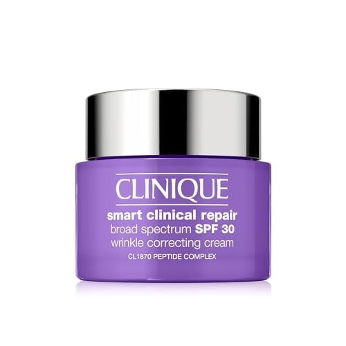 Clinique Smart Clinical Repair Broad Spectrum SPF 30 Wrinkle Correcting Cream with Peptides, Hyaluronic Acid + Glycerin | Protecting + Repairing, 2.5 fl. oz.