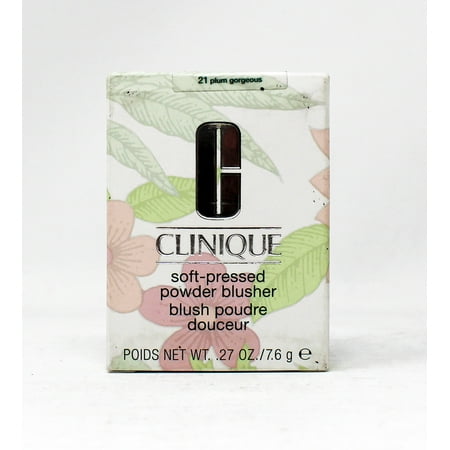 Clinique Soft-Pressed Powder Blusher 21 Plum Gorgeous 0.27 Ounce