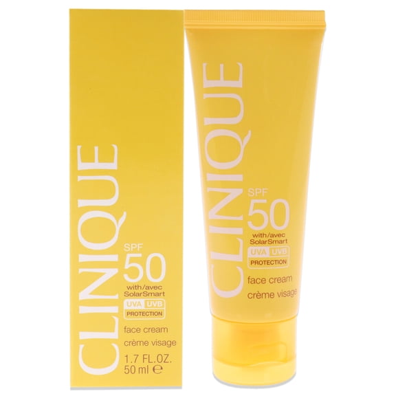 Face Cream SPF 50 with SolarSmart by Clinique for Unisex - 1.7 oz Sunscreen