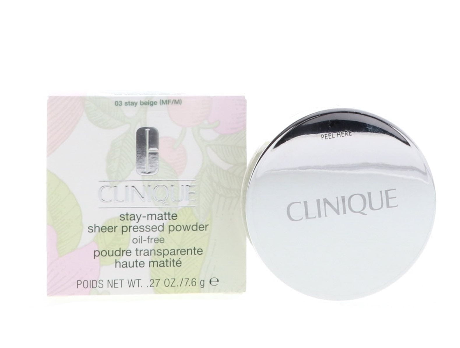 Clinique Stay-Matte Sheer Pressed Powder, 03 Stay Beige, 0.27 Ounce
