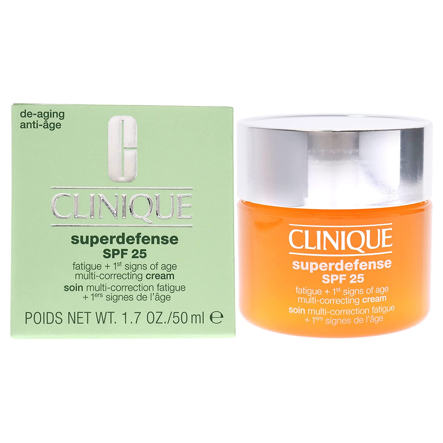 Clinique Superdefense Multi-Correcting Cream SPF 25 - Type I-II Dry Skin, 1.7 Fl Oz Pack of 1 - image 1 of 2