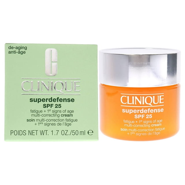 Clinique Superdefense Multi-Correcting Cream SPF 25 - Type I-II Dry Skin, 1.7 Fl Oz Pack of 1