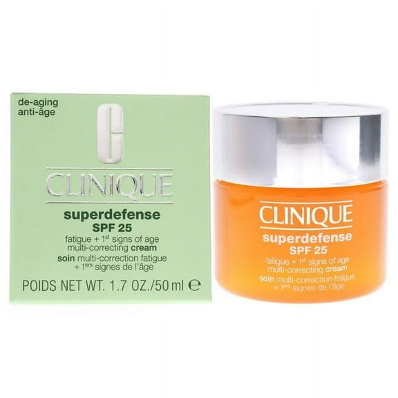 Clinique Superdefense SPF 25 Multi-Correcting Cream, For Combination Oily to Oily Skin, 1.7 oz