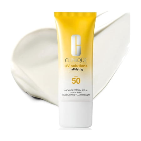 Clinique UV Solutions Sunscreen Broad Spectrum SPF 50 With Antioxidants | In Mattifying & Hydrating Formulas | No White Cast | Safe For Sensitive Skin, 1.3 Fl Oz