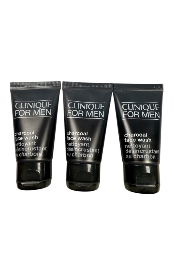 for Men Charcoal Face Wash 1.0 Fl. Oz 3 Pack