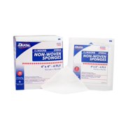 Clinisorb NonWoven Sponge Polyester / Rayon 4-Ply 4 X Inch Square Sterile, 7444 - BOX OF 100