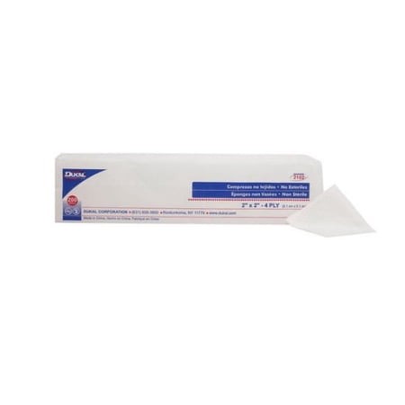 Clinisorb NonWoven Sponge Polyester / Rayon 4-ply 2 X Inch Square NonSterile, 2102 - CASE OF 4000