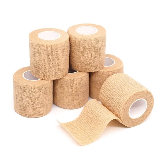 Clinsam Cohisive Bandage Skin Tone, Latex Free,  2'' X 5 Yard (1 Box-36 Rolls)