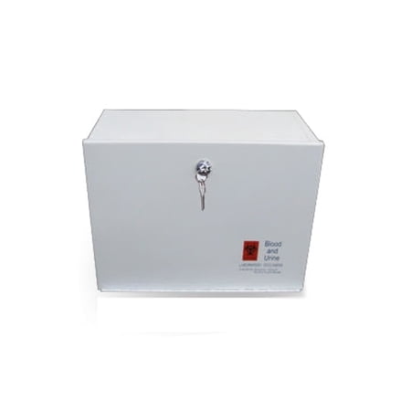 Clinsam Medium Lockbox, Medical dropbox with Lock Keys, Efficient insulation Foam, Hanger overdoor - 14" x 6 7.5" x 10.25",'' 1/BX 4BX/CS