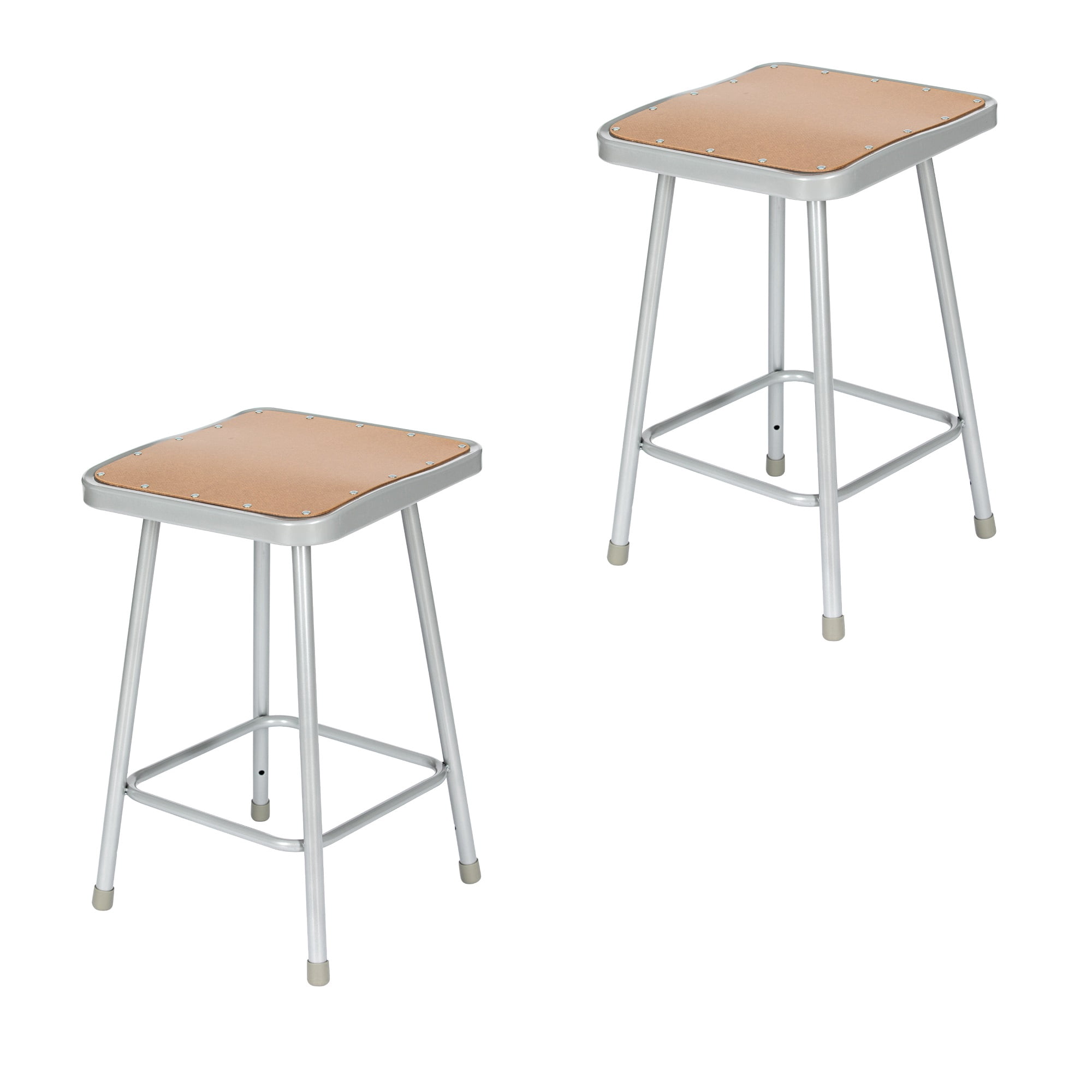 Clint 24" Stool, Grey, Pack of 2