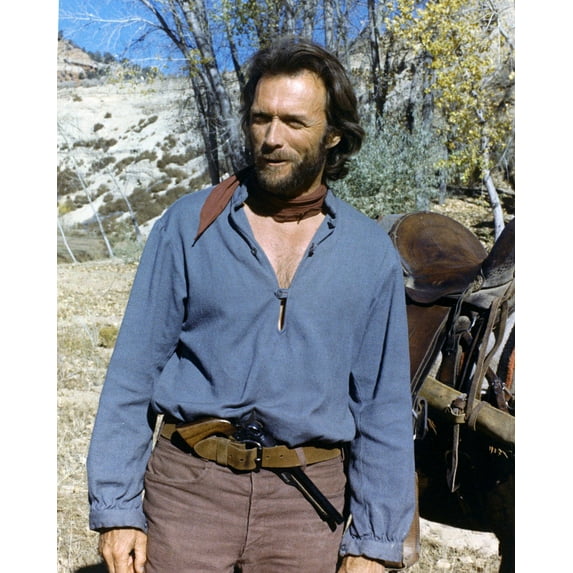 Clint Eastwood 24X36 Classic Hollywood Poster Outlaw Josey Wales In Blue Outfit