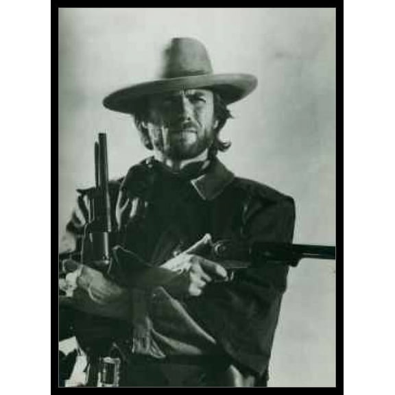 Clint Eastwood Guns Laminated & Framed Poster (24 x 36)