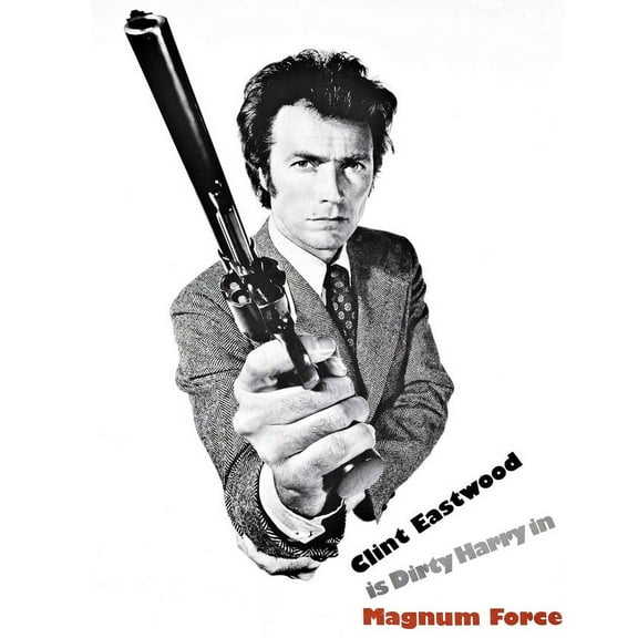 Clint Eastwood In Magnum Force Dirty Harry Holding Gun 24X36 Classic Hollywood Poster