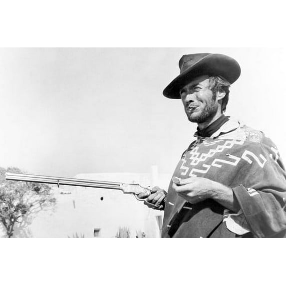 Clint Eastwood On Horse Dollar Movie 24x36 Poster