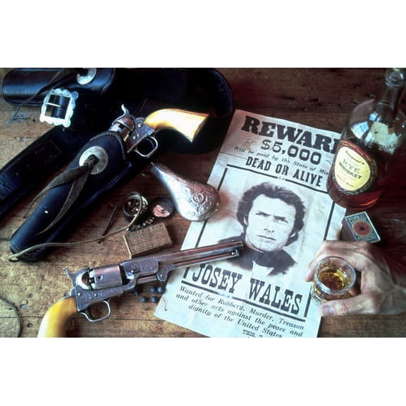 Clint Eastwood Outlaw Josey Wales Poster With Guns 24x36 Poster