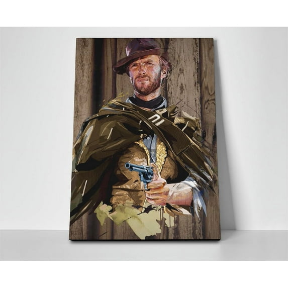 Clint Eastwood Poster or Wrapped Canvas