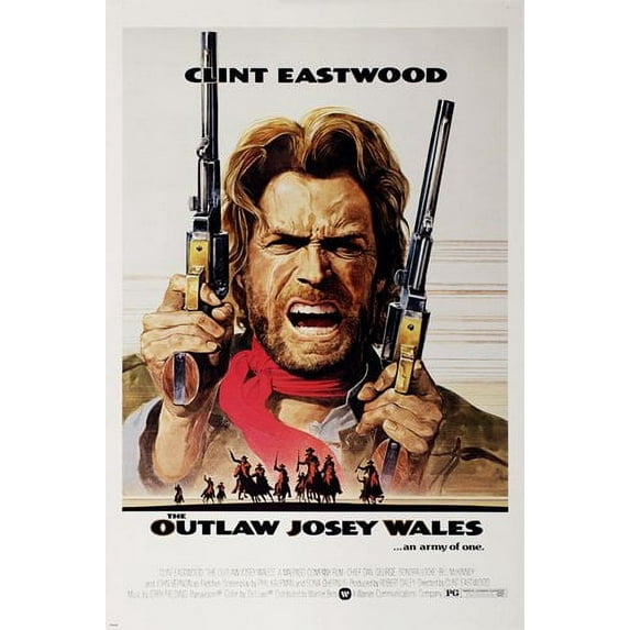 Clint Eastwood The Outlaw Josey Wales Movie 24" x 0.01" Poster, by HSE USA
