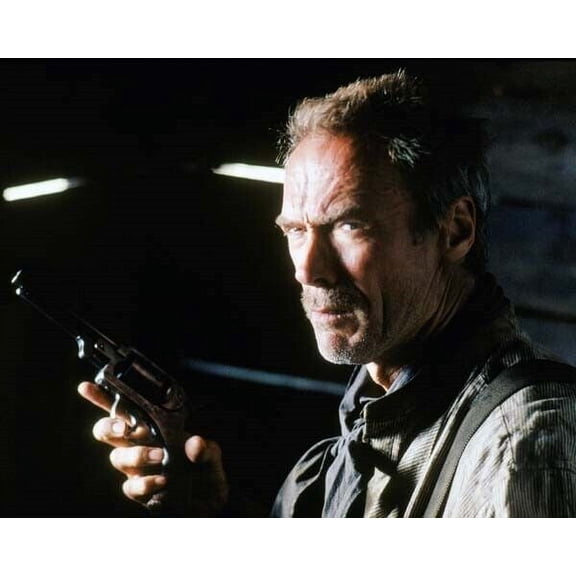 Clint Eastwood as William Munny holding pistol 1992 The Unforgiven 16x20 poster