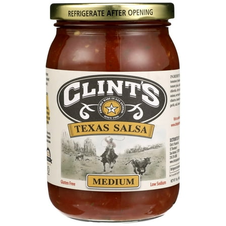 Clint'S Salsa Medium Mexican, 16 Oz