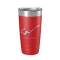 thumbnail image 1 of Clinton Lake Map Tumbler Travel Mug Insulated Laser Engraved Coffee Cup Illinois 20 oz Red, 1 of 1