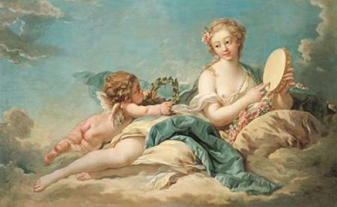 Clio The Muse of History and Song Canvas Art - Francois Boucher (24 x 36)