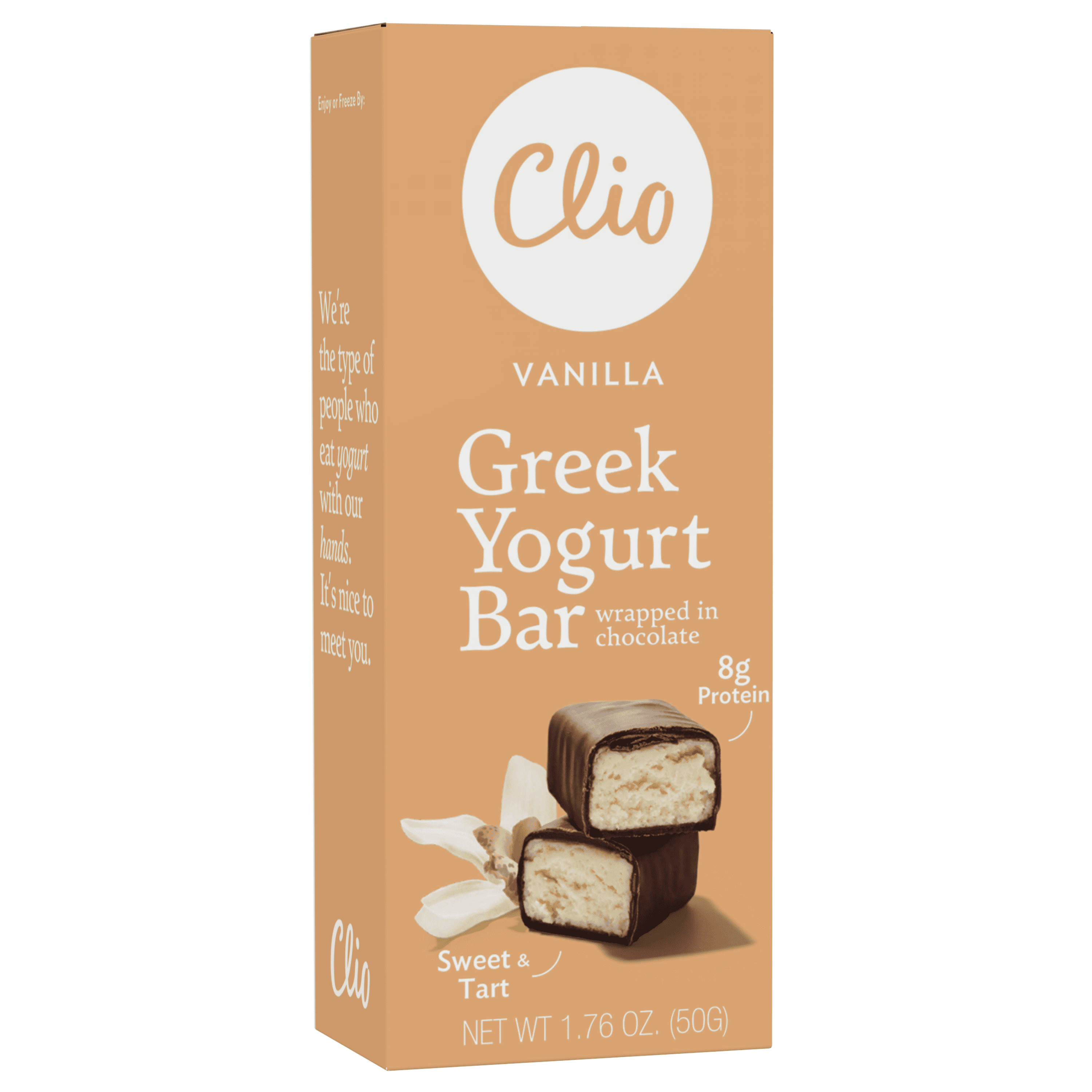 Clio Vanilla Greek Yogurt Bar, 1.76 oz, 1 Ct