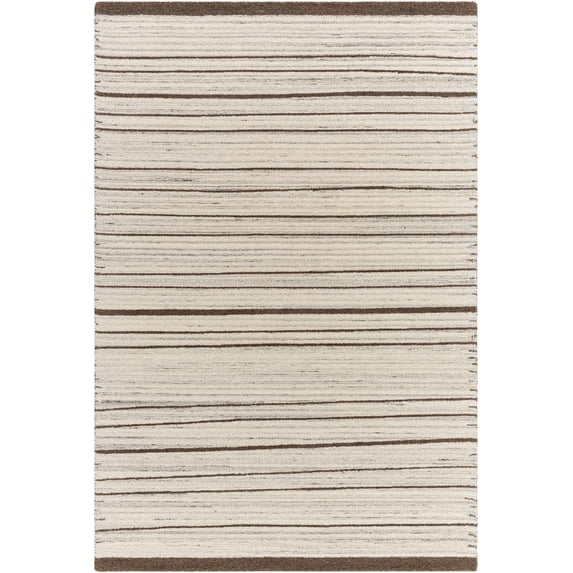BoutiqueRugs Cliona Traditional, Transitional Area Rug - Ivory, Taupe, Charcoal - 5' x 7'6"