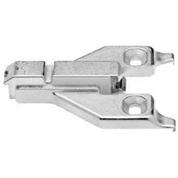 Clip Adapter Plate, For Face Frame, 6Mm, Off-Center Mount, 3Rd Screw Hole, Screw