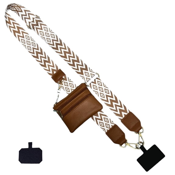 Clip And Go Strap For Phone With Wallet,Phone Strap With Zippered Pouch,Phone Strap Crossbody (C&G10*1PCS)