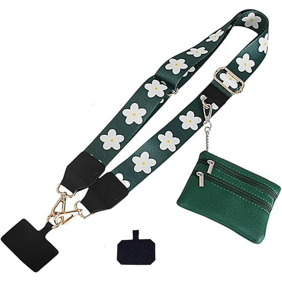 Clip And Go Strap For Phone With Wallet,Phone Strap With Zippered Pouch,Phone Strap Crossbody