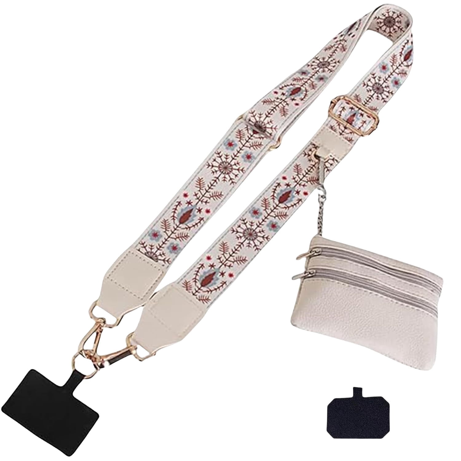 HODESunPure Clip & Go Phone Strap With Wallet, Zippered Crossbody