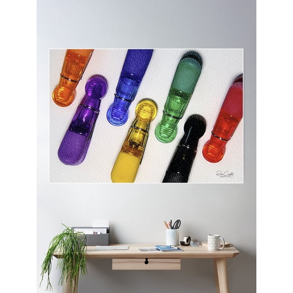 Clip Art #2 Poster Wall Art, Modern Wall Decor For Living Room Bedroom, 8x12 UNFRAMED