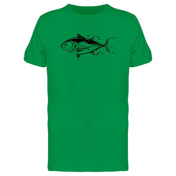 Clip Art Black Tuna Ocean Tee Men's -Image by Shutterstock