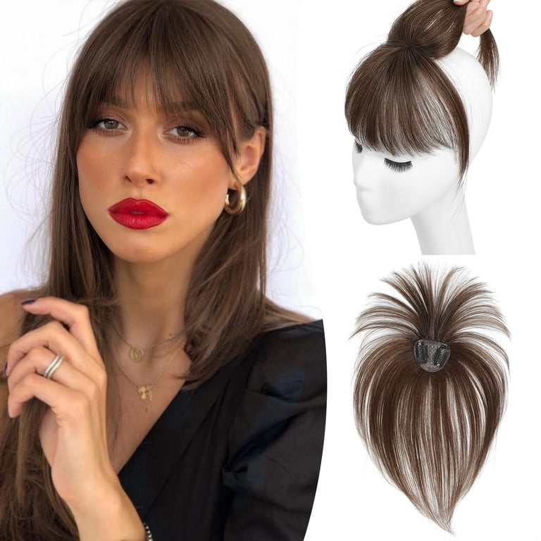 Clip in Bangs Bangs Hair Clip Fake Bangs Clip In Bangs Real  display picture 1